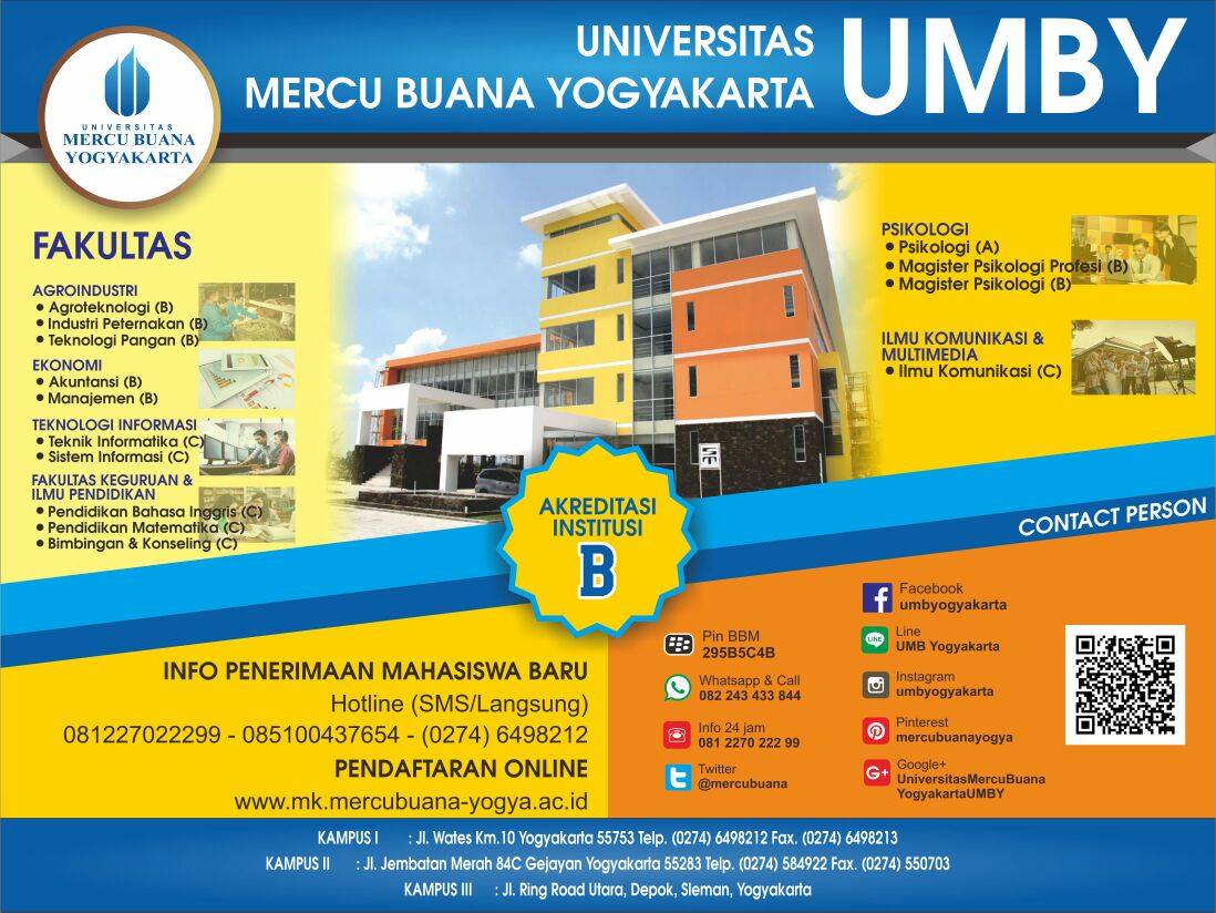 PMB Universitas Mercu Buana Yogyakarta Umby