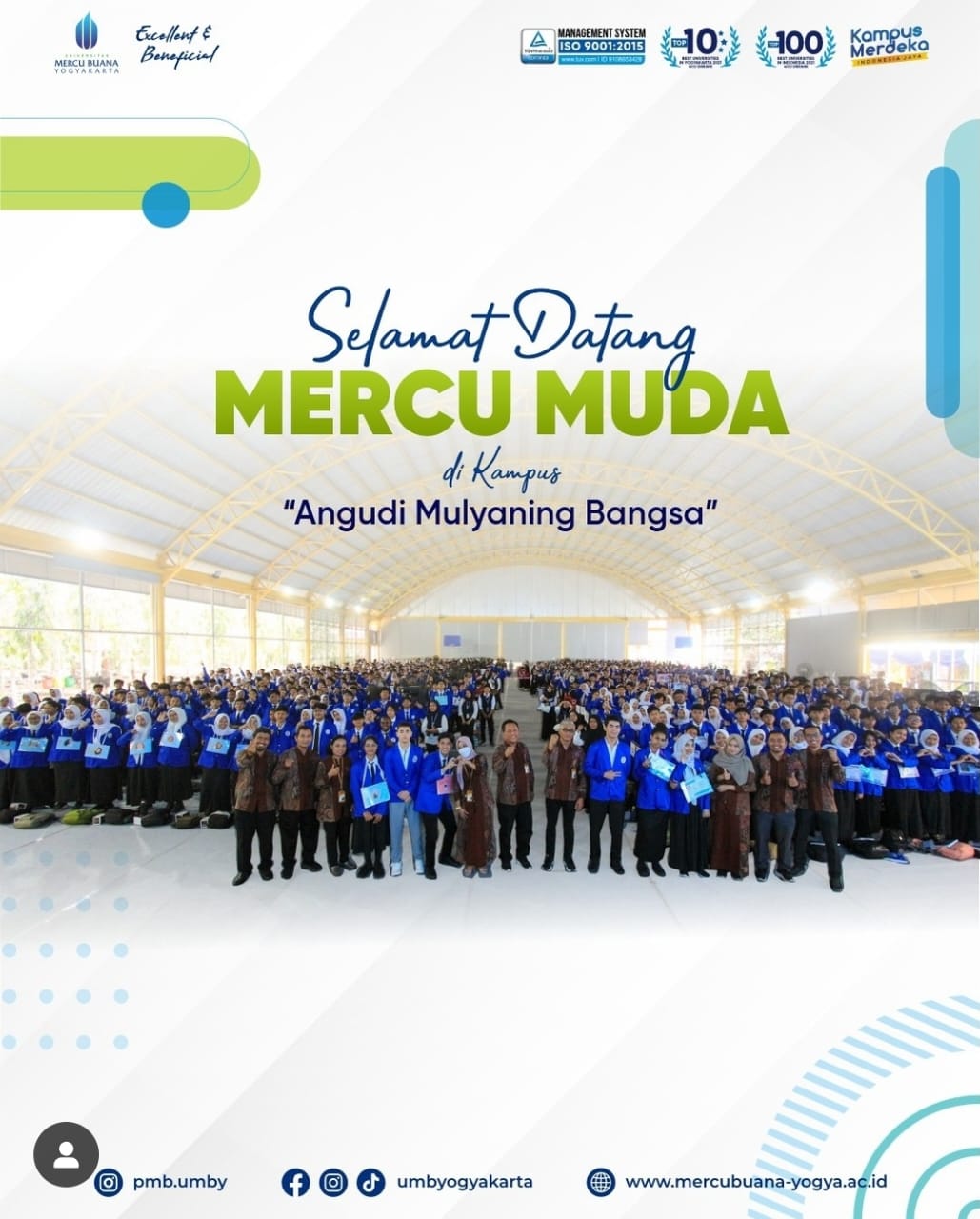 Universitas Mercu Buana Yogyakarta kini telah membuka penerimaan mahasiswa baru. Berikut Biaya Kuliah S1 Tahun Akademik 2025/2026.