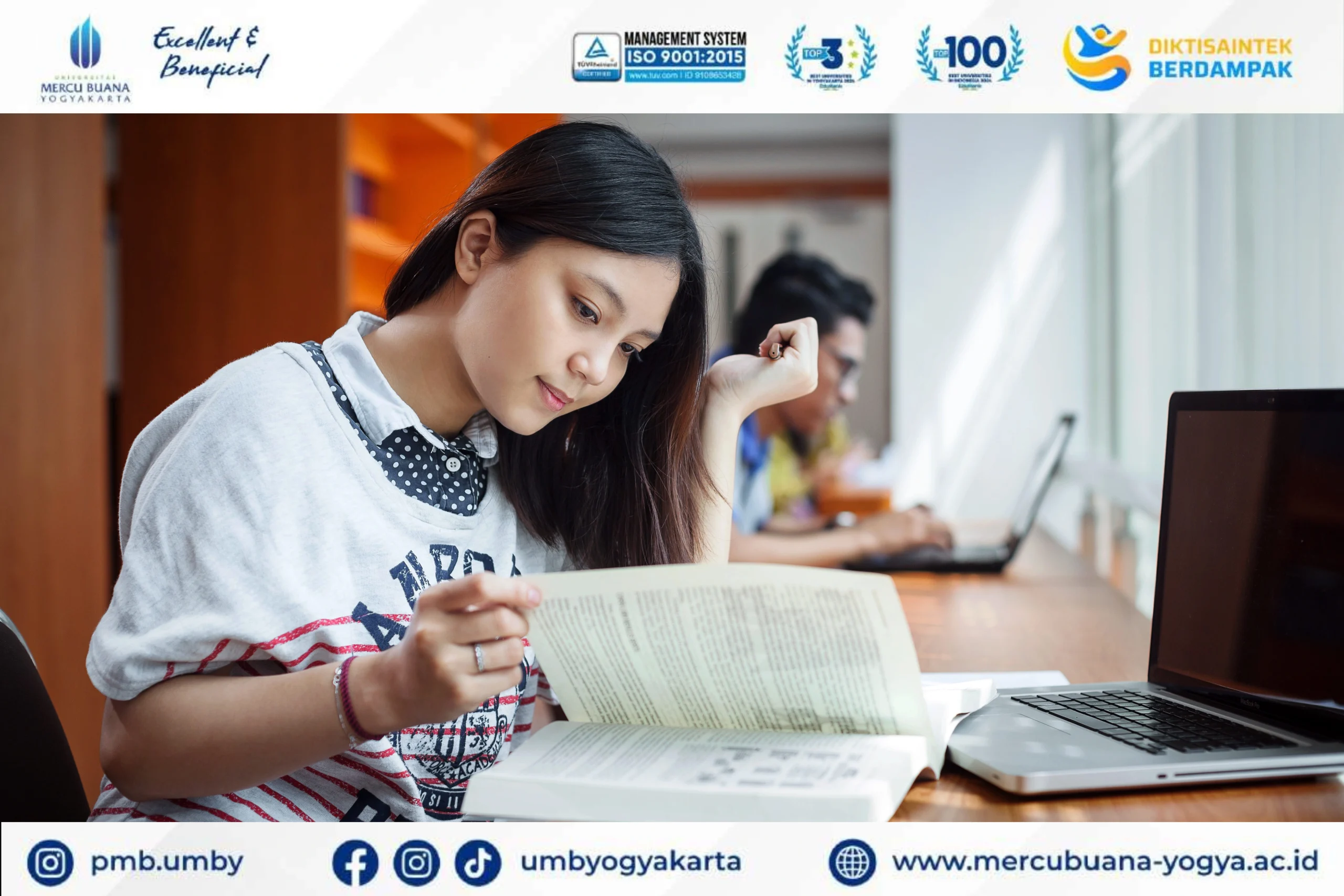 Kampus Manajemen Jogja Terbaik ada di Universitas Mercu Buana Yogyakarta dengan kurikulum unggulan, dan dosen profesional!