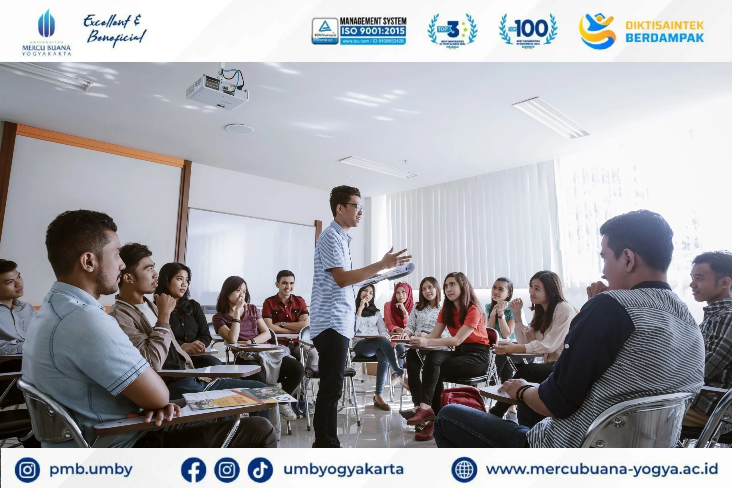 UMBY adalah kampus Jogja unggulan. Dapatkan pendidikan berkualitas, akreditasi Unggul,dan fasilitas modern. Wujudkan impianmu di sini!