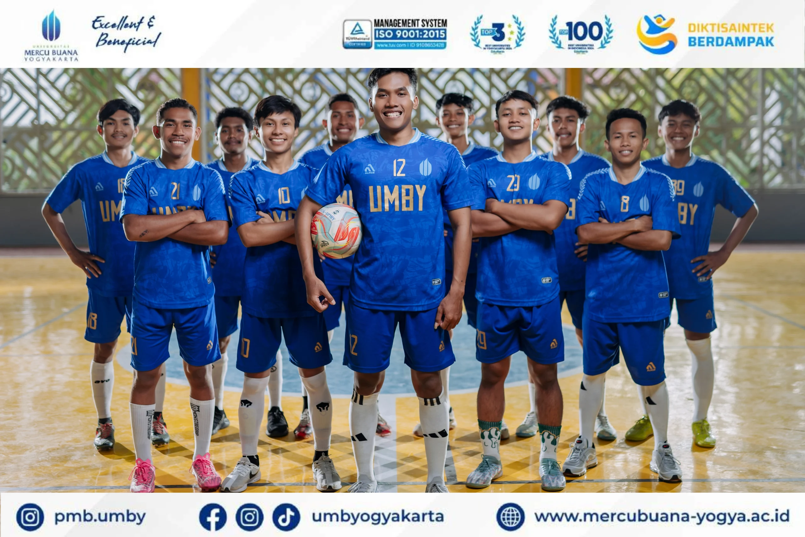 UMBY adalah kampus Ilmu Keolahragaan terbaik di Jogja. Dengan akreditasi Unggul, kurikulum modern, dan fasilitas lengkap!