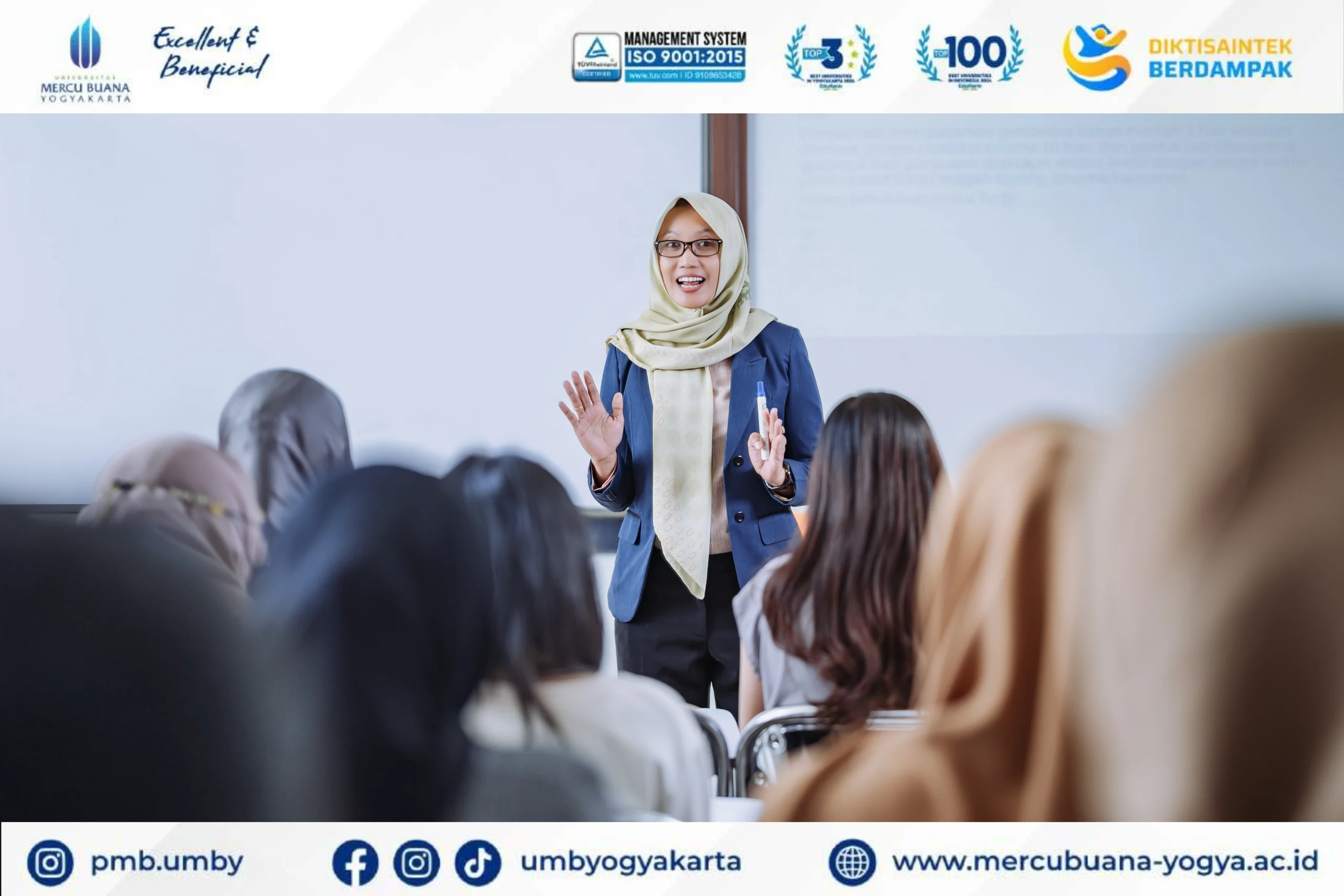 Temukan alasan UMB Yogyakarta menjadi Kampus Kelas Karyawan Favorit para profesional. Dapatkan jadwal fleksibel, kualitas akademik terjamin.