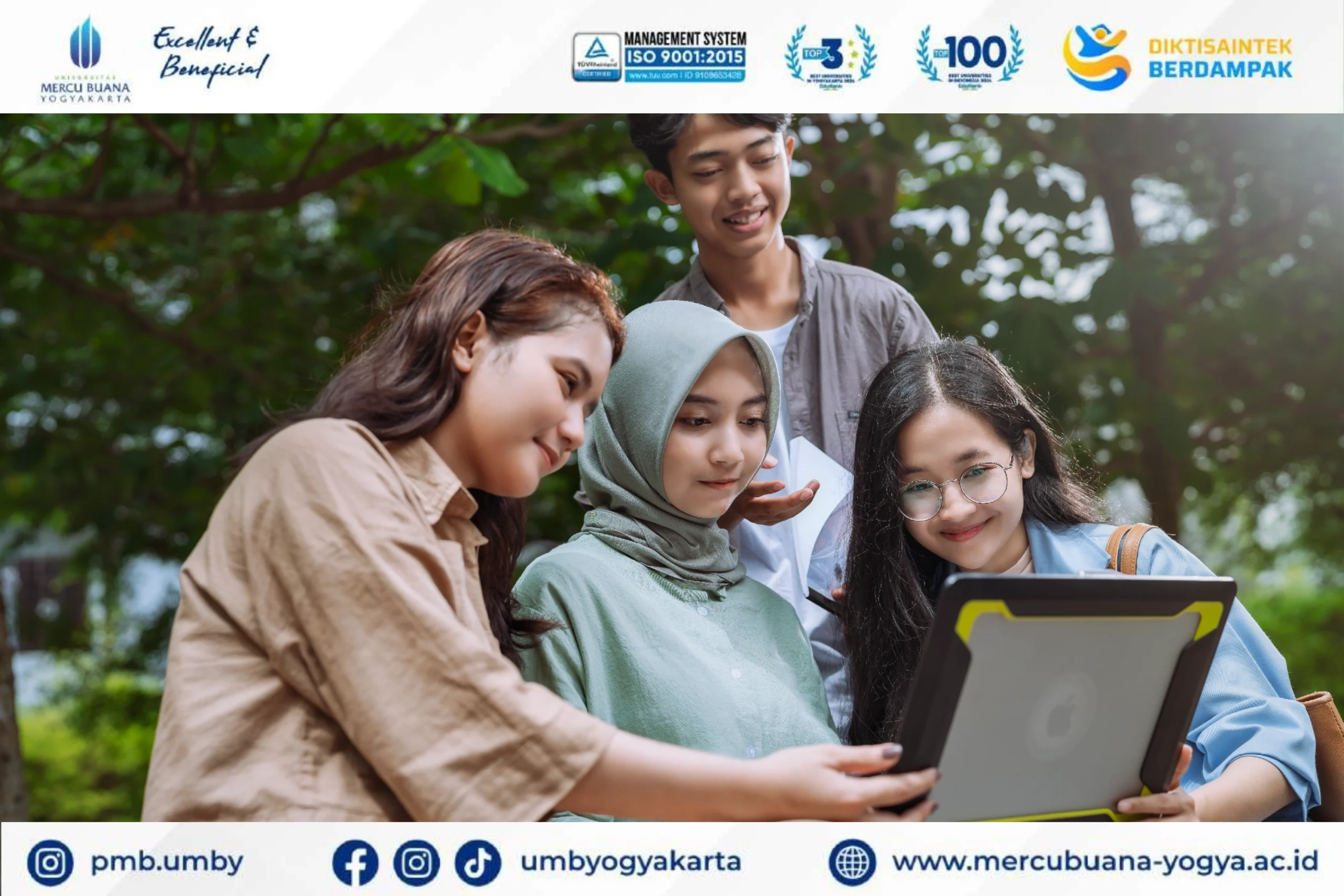 Mencari Universitas Terbaik di Klaten? UMBY solusi mahasiswa Magelang yang ingin kuliah di Jogja. Biaya Terjangkau dan bisa dicicil.