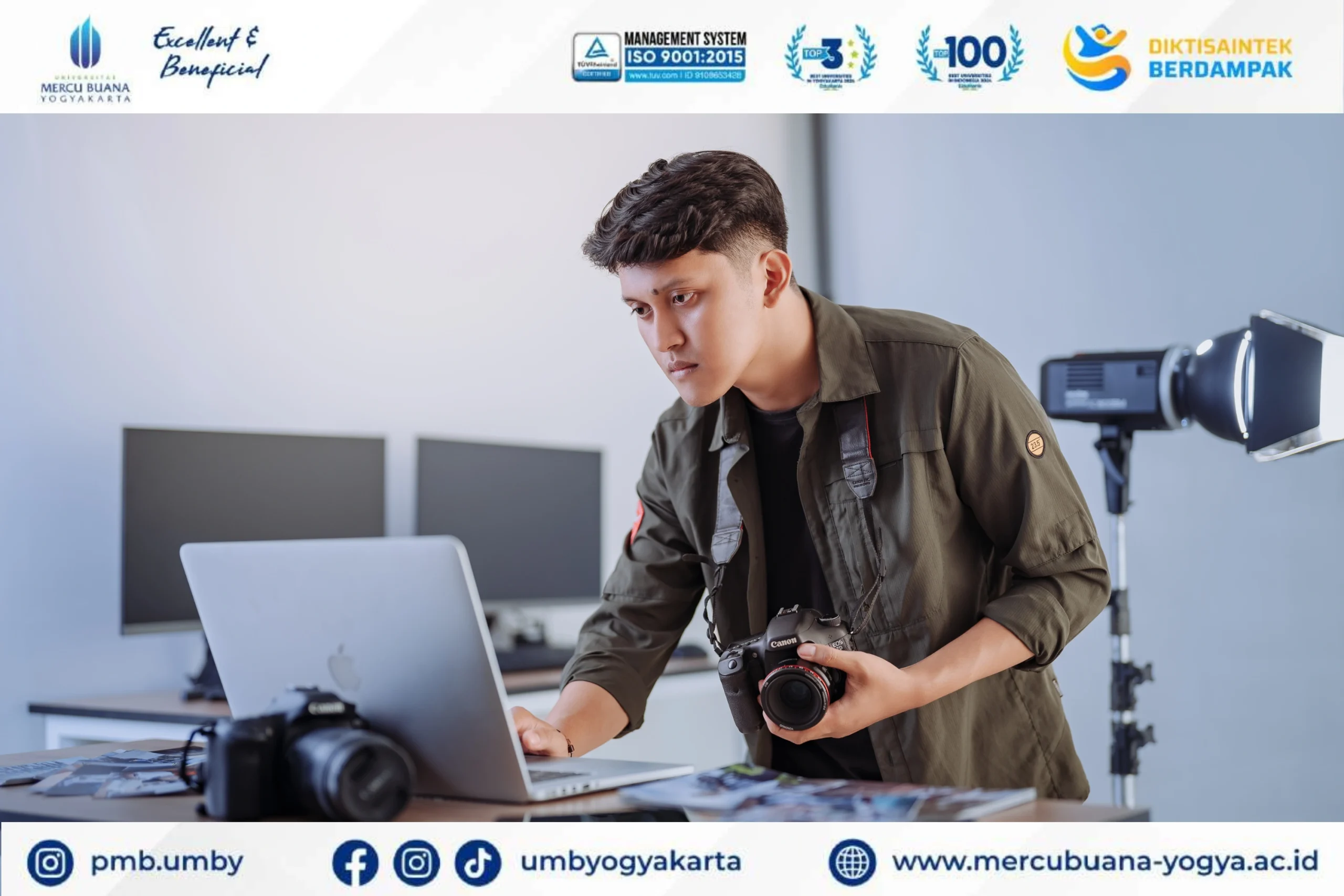 Kampus Ilmu Komunikasi terbaik di Magelang hadir bersama Universitas Mercu Buana Yogyakarta (UMBY). Biaya terjangkau dan ada beasiswa!