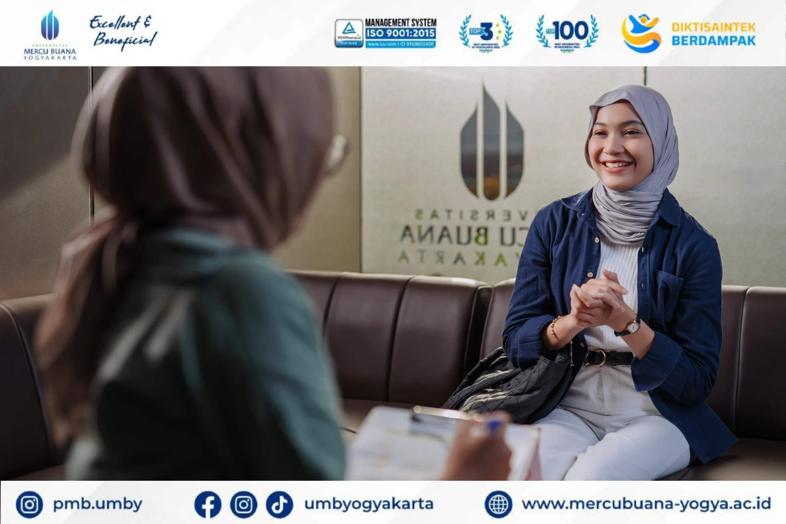 Universitas Psikologi terbaik di Banjarnegara hadir bersama Universitas Mercu Buana Yogyakarta (UMBY). Biaya terjangkau dan ada beasiswa!